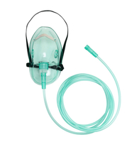 Máscara de oxigênio descartável, máscara de oxigênio médica, máscara de oxigênio respiratório