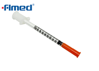 0,5 ml de insulina seringa e agulha 29g x 13mm (29g x 1/2 "polegada)