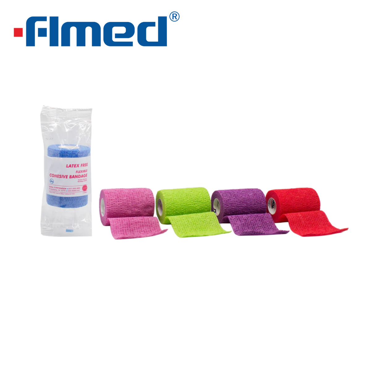 Bandagem coesa 10cm 12 pacote - cores variadas