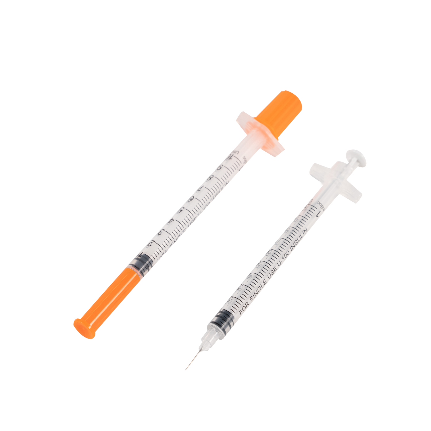 Seringa de insulina descartável com embalagem individual estéril fixa de 0,3ml/0,5ml/1ml aprovada pela CE