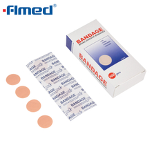 Aidplast forma redonda gesso de primeiros socorros cor da pele para tratamento de feridas 