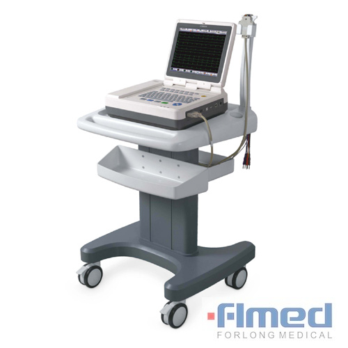Canal da máquina 12 Digitas de ECG com o eletrocardiógrafo da ligação da tela de toque 12 - CM1200