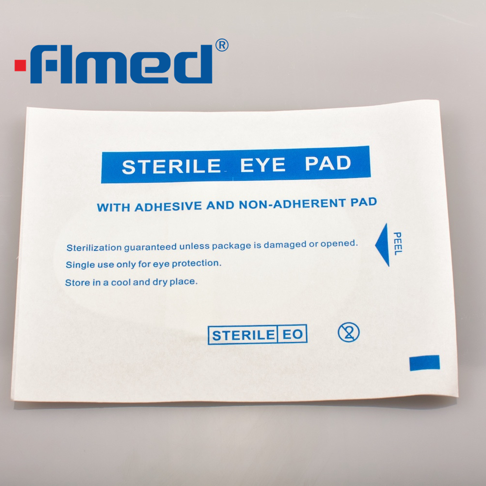  Formato oval embalado individualmente as almofadas para olhos estéreis estériles