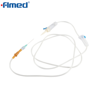 Conjunto de infusão intravenosa descartável com agulha
