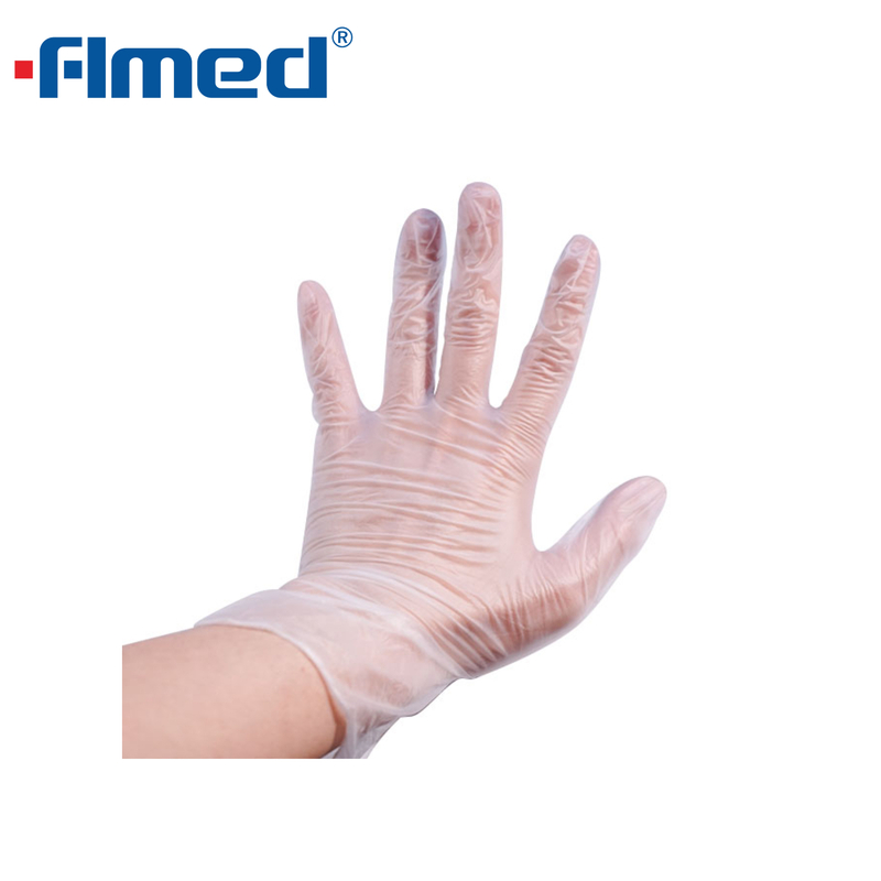 Luvas descartáveis para exame de vinil (pó/sem pó)