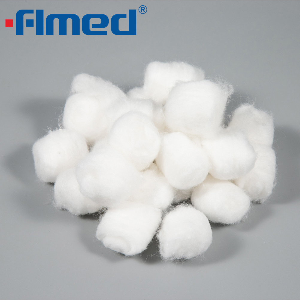 Bolas de algodão orgânico descartáveis ​​absorventes