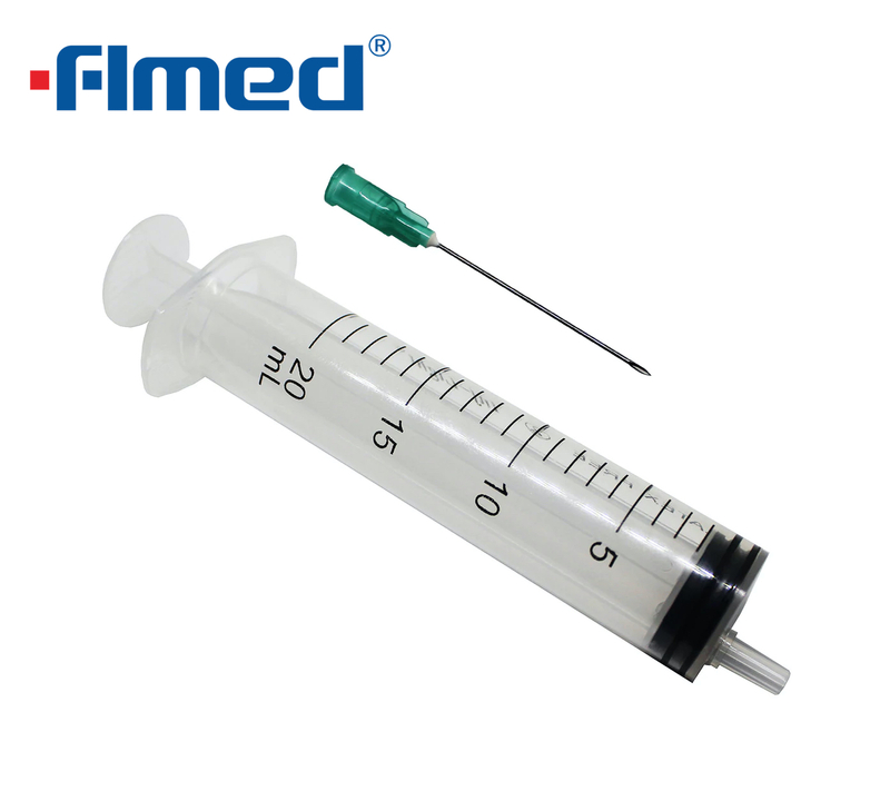 Seringas descartáveis médicas com agulhas 20ml com agulhas 19/20/21G CE ISO13485:2016 marcado